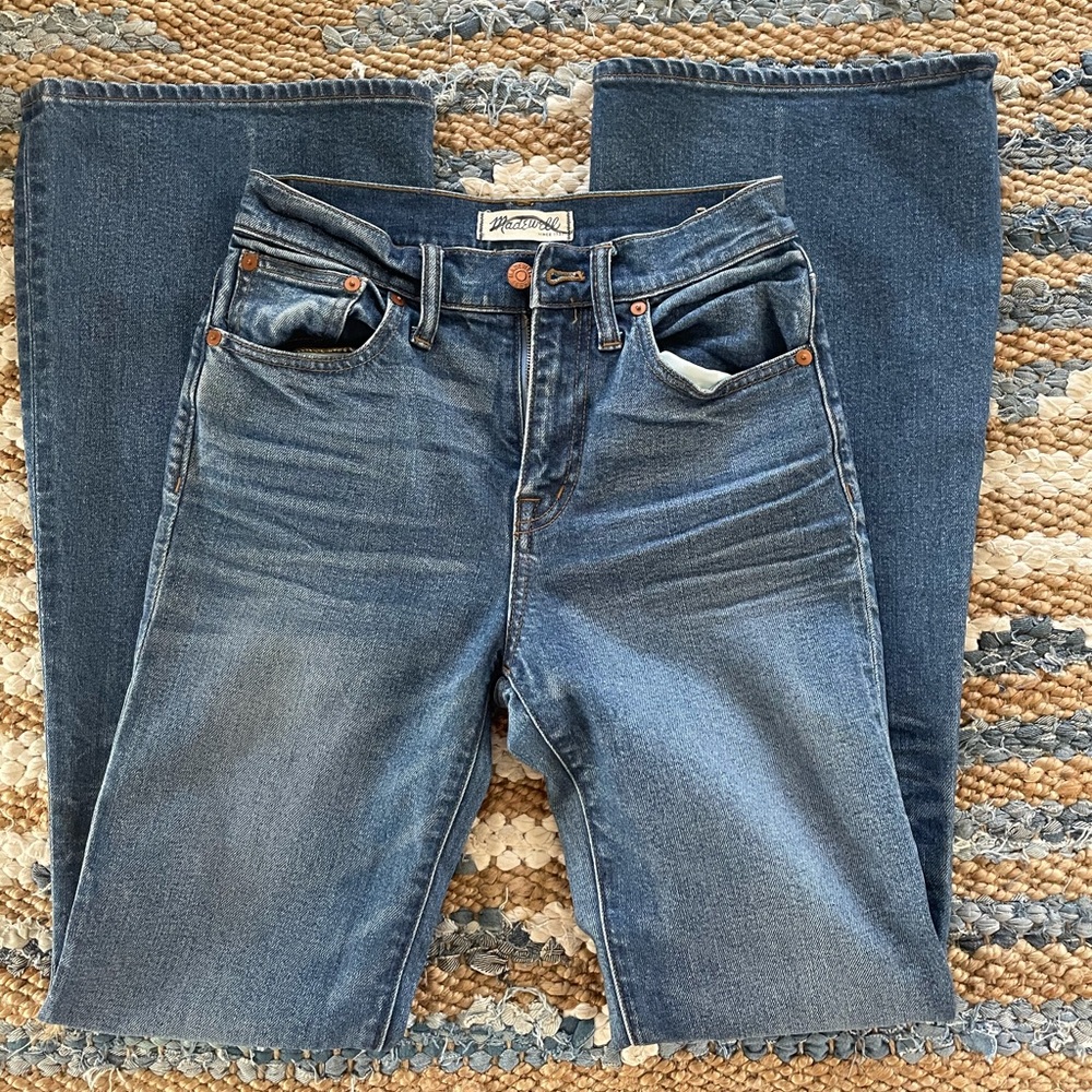 High waisted madewell wide leg jeans